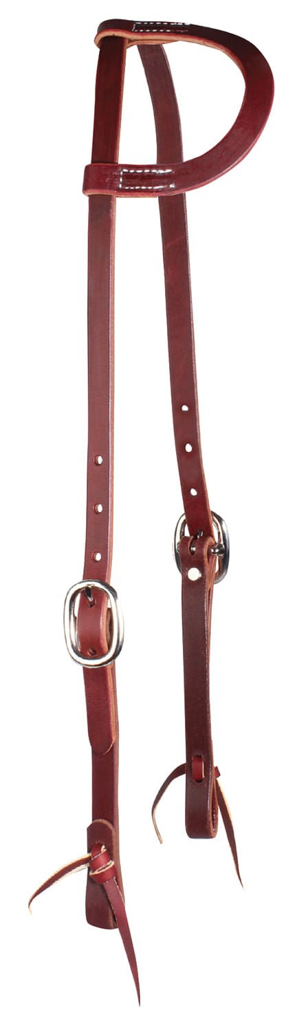 Professional's Choice Trainers One - Ear Horse Headstall, Burgundy - Jeffers - Horse Supplies > Horse Tack > Bridles & Headstalls