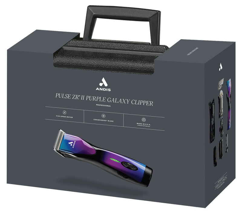 Pulse ZRII Clipper Purple Galaxy 5 Speed - Jeffers - Animal & Pet Supplies > Pet Grooming > Pet Hair Clippers & Trimmers