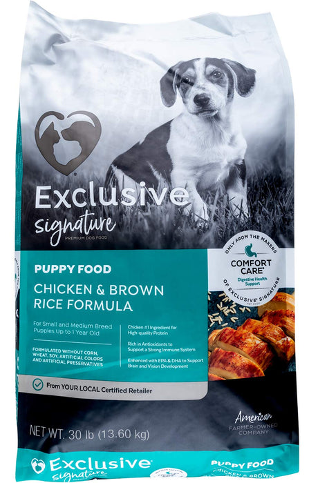 Purina Exclusive Puppy Food, Chicken/Brown Rice - Jeffers - Dog Supplies > Dog Food > Dry Dog Food