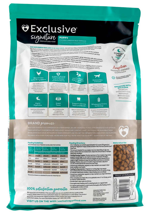 Purina Exclusive Puppy Food, Chicken/Brown Rice - Jeffers - Dog Supplies > Dog Food > Dry Dog Food