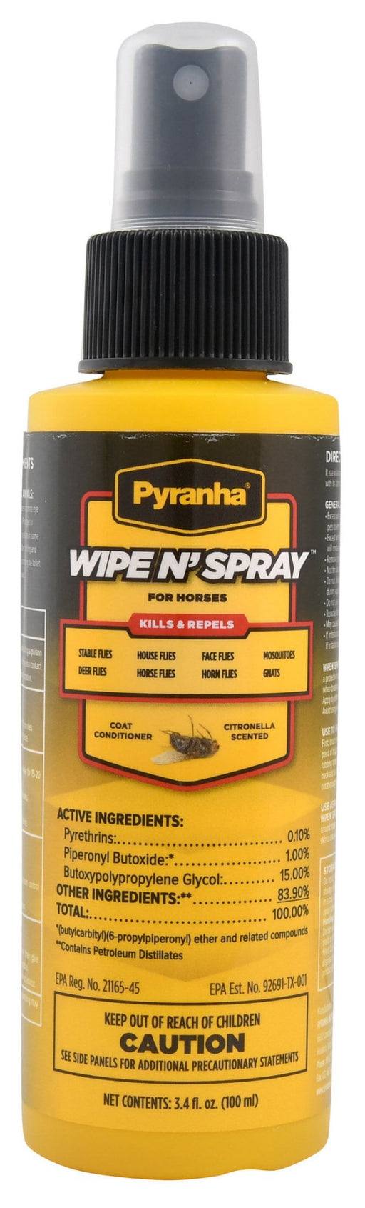 Pyranha Wipe N' Spray Fly Spray - Jeffers - Animal Health & Wellness > Fly & Insect Control