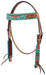 Rafter T Painted Cactus Browband Headstall - Jeffers - Horse Supplies > Horse Tack > Bridles & Headstalls