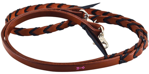 Rafter T Plaited Barrel Racing Reins - Jeffers - Horse Supplies > Horse Tack