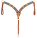 Rafter T Thunderbird Breast Collar, Full, Lt Oil - Jeffers - Horse Supplies > Horse Tack > Breast Collars