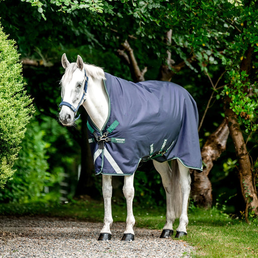 Rambo Wug Turnout, 400 gram, Navy/Hunter Green - Jeffers - Horse Supplies > Horse Blankets & Sheets