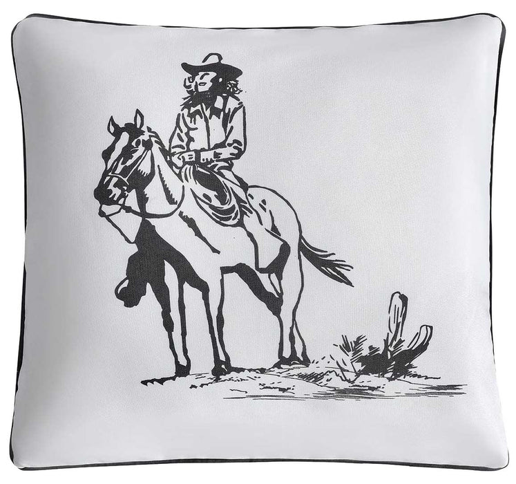 Ranch Life Indoor/Outdoor Pillow, Cowgirl - Jeffers - Home Goods & Gifts > Home Decor and Candles for Home Improvement