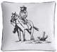 Ranch Life Indoor/Outdoor Pillow, Cowgirl - Jeffers - Home Goods & Gifts > Home Decor and Candles for Home Improvement