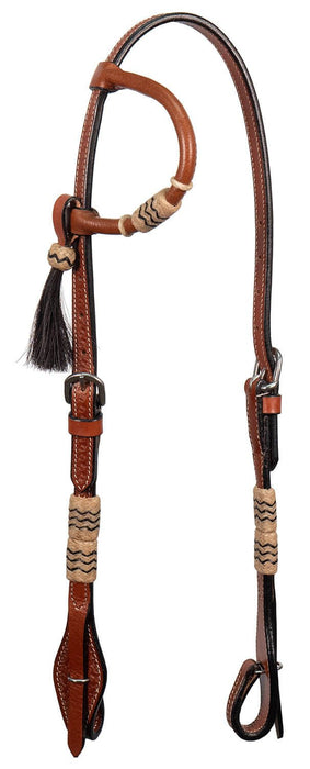 Rawhide & Tassel One Ear Headstall, Full - Jeffers - Horse Supplies > Horse Tack > Bridles & Headstalls