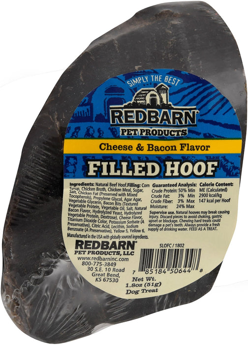 Red Barn Dog Treats Filled Cow Hoof, each - Jeffers - Dog Supplies > Dog Treats