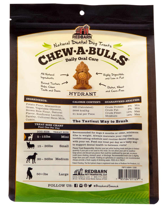 RedBarn Fire Hydrant Chew - A - Bulls Multi - Pack - Jeffers - Animal Health & Wellness > Oral Care