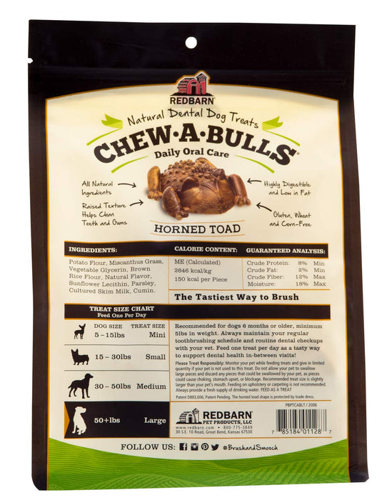 RedBarn Horned Toad Chew - A - Bulls Daily Oral Care Multi - Pack for Dogs - Jeffers - Dog Supplies > Dog Treats