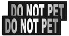 Reflective 'Do Not Pet' Patches, Set of 2 - Jeffers - Dog Supplies > Dog Apparel > Service Dog Supplies