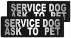 Reflective 'Service Dog Ask To Pet' Patches, Set of 2 - Jeffers - Dog Supplies > Dog Apparel > Service Dog Supplies