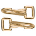 Rein Spring Snap with Flat Fixed Eye, Solid Brass - Jeffers - Horse Supplies > Horse Tack > Reins