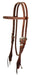 Reinsman Rosewood & Spots Browband Headstall, Full - Jeffers - Horse Supplies > Horse Tack > Bridles & Headstalls