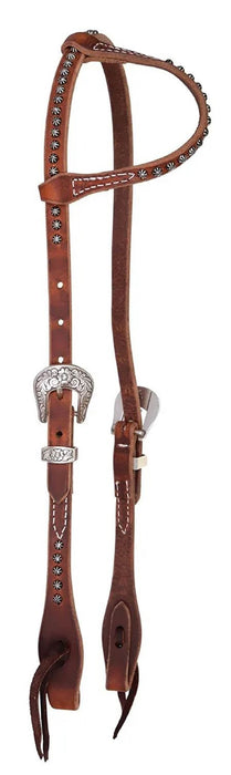 Reinsman Rosewood & Spots One Ear Headstall, Full - Jeffers - Horse Supplies > Horse Tack > Bridles & Headstalls