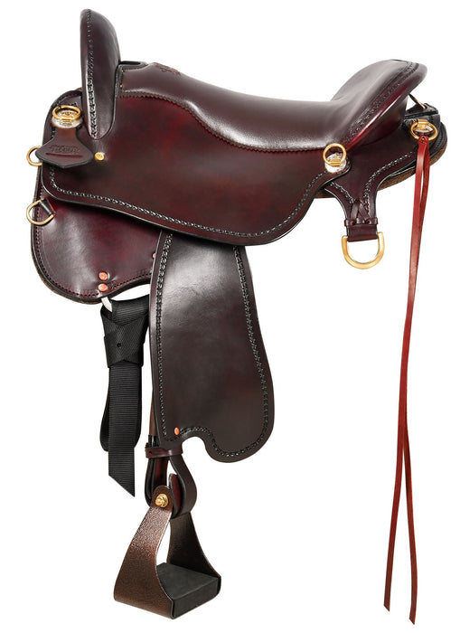 Reinsman Tucker Custom Endurance Trail Saddle with Tooling, Medium - Jeffers - Horse Supplies > Horse Tack > Saddles