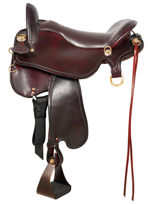 Reinsman Tucker Custom Endurance Trail Saddle with Tooling, Wide - Jeffers - Horse Supplies > Horse Tack > Saddles