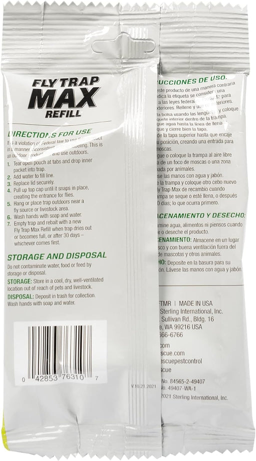 Rescue! Fly Trap Max, Refill - Jeffers - Animal Health & Wellness > Fly & Insect Control