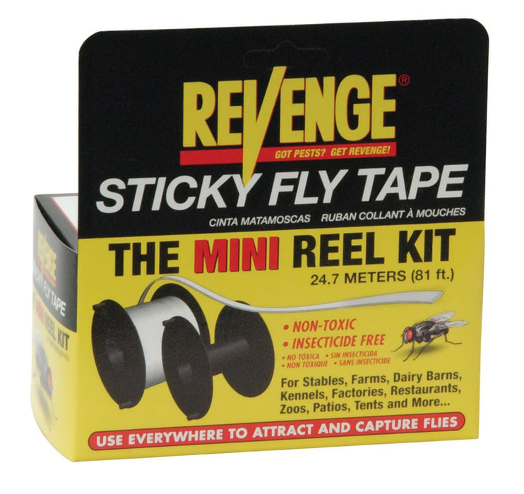 Revenge Sticky Fly Tape - Mini Reel Kit - Jeffers - Animal Health & Wellness > Fly & Insect Control