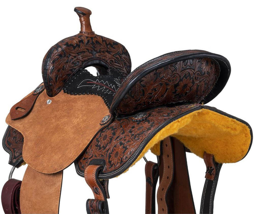 Royal King Two Tone Hawley Barrel Saddle Package - Jeffers - Horse Supplies > Horse Tack > Saddles