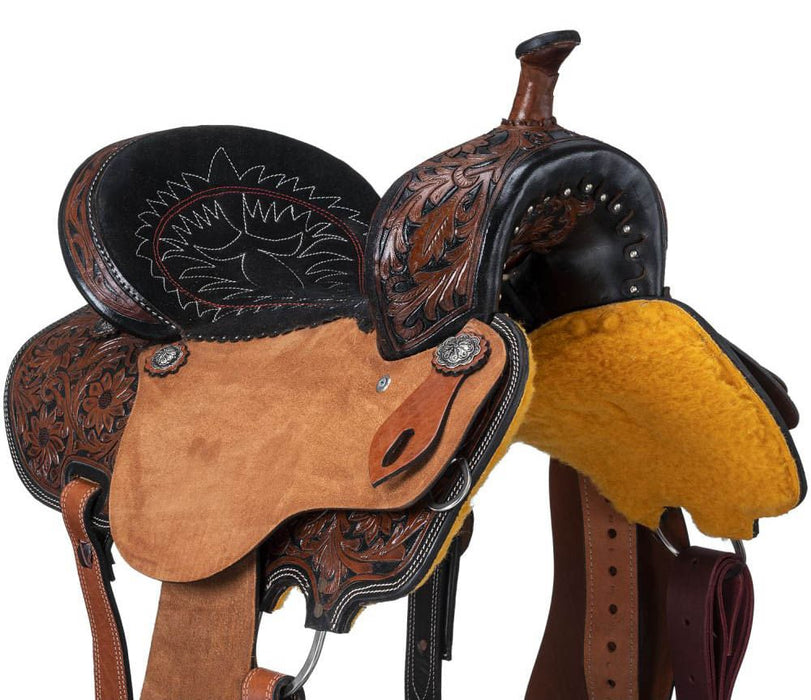 Royal King Two Tone Hawley Barrel Saddle Package - Jeffers - Horse Supplies > Horse Tack > Saddles