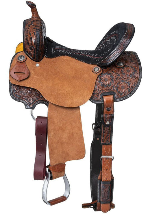 Royal King Two Tone Hawley Barrel Saddle Package - Jeffers - Horse Supplies > Horse Tack > Saddles