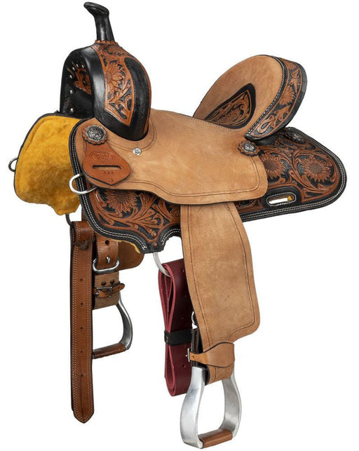 Royal King Youth Dublin Barrel Saddle - Jeffers - Horse Supplies > Horse Tack > Saddles