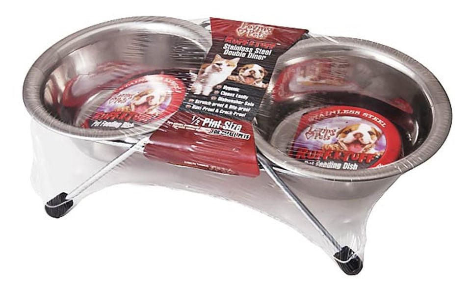 Ruff N' Tuff Double Cat Diner - Jeffers - Animal & Pet Supplies > Pet Bowls, Feeders & Waterers