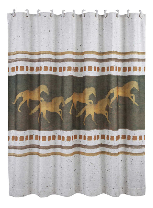 Running Remuda Shower Curtain - Jeffers - Home Goods & Gifts > Home Decor and Candles for Home Improvement