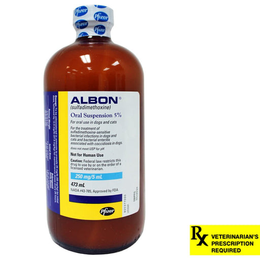 Rx Albon 5% Oral Suspension - Jeffers - Animal Health & Wellness > Medicine