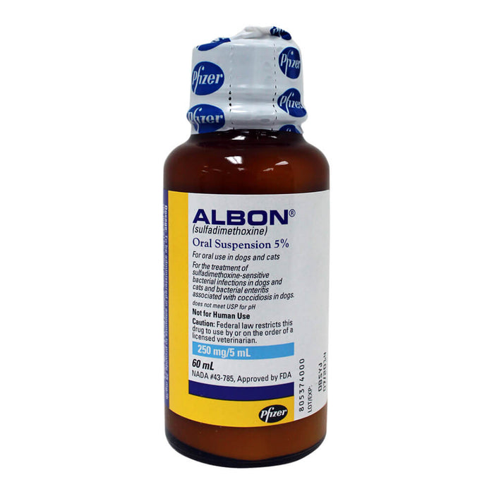 Rx Albon 5% Oral Suspension - Jeffers - Animal Health & Wellness > Medicine