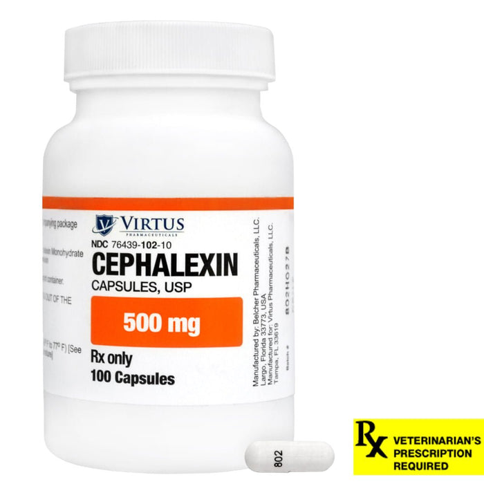 Rx Cephalexin Capsule - Jeffers - Animal Health & Wellness > Medicine