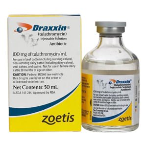 Rx Draxxin, 100 mg/mL Injection - Jeffers - Animal Health & Wellness > Medicine