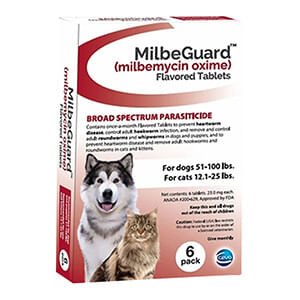 Rx Milbeguard, 6 Flavor Tablets - Jeffers - Animal Health & Wellness > Medicine