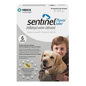 Rx Sentinel® Flavor Tabs® for Dogs - Jeffers - Animal Health & Wellness > Flea & Tick Control