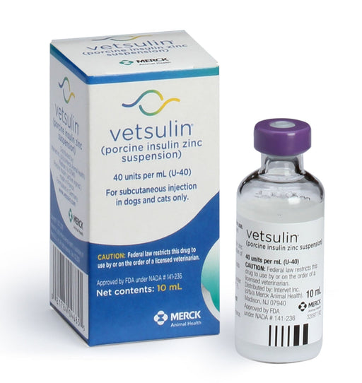 Rx Vetsulin, 40 units/mL Injectable, 10 mL - Jeffers - Animal Health & Wellness > Medicine