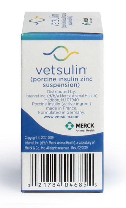 Rx Vetsulin, 40 units/mL Injectable, 10 mL - Jeffers - Animal Health & Wellness > Medicine