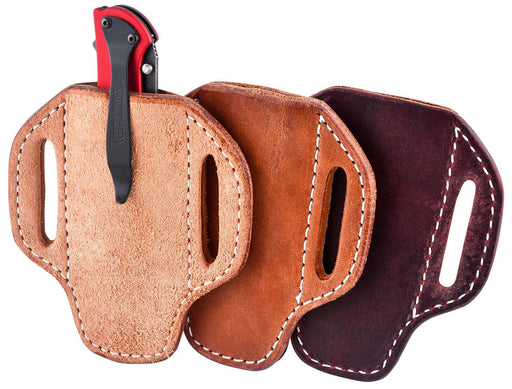 San Saba Leather Pancake Vertical Large Knife Sheath - Jeffers - Men > Men's Caps, Belts, Buckles