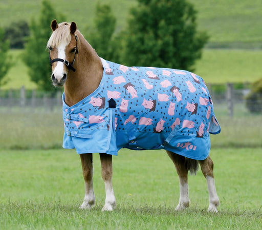 Saxon 600D Pony Standard Neck, Medium, Pig Print - Jeffers - Horse Supplies > Horse Blankets & Sheets