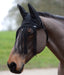 Saxon Fly Fringe Bonnet w/Ears, Black - Jeffers - Horse Supplies > Horse Fly Masks