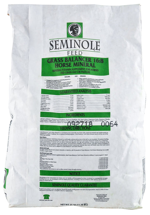 Seminole Grass Balancer 16:8 Mineral - Jeffers - Animal Health & Wellness > Vitamins & Supplements