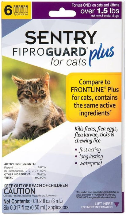 Sentry Fiproguard Plus for Cats - Jeffers - Animal Health & Wellness > Flea & Tick Control