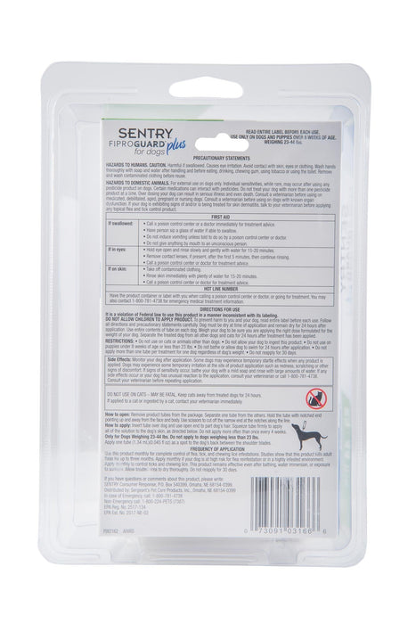 SENTRY Fiproguard Plus for Dogs, 6 Pack - Jeffers - Animal Health & Wellness > Flea & Tick Control