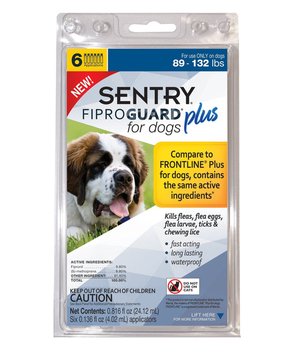 SENTRY Fiproguard Plus for Dogs, 6 Pack - Jeffers - Animal Health & Wellness > Flea & Tick Control