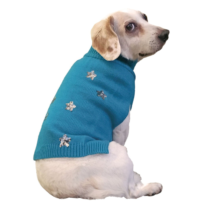 Sequin Stars Dog Sweater - Jeffers - Dog Supplies > Dog Apparel