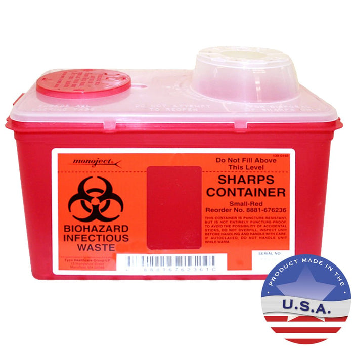 Sharps Biohazard Container - Jeffers - Animal Health & Wellness > Medical Supplies