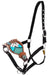 Showman Bronc Halter with Teal Dreamcatcher Design - Jeffers - Horse Supplies > Horse Tack > Horse Halters