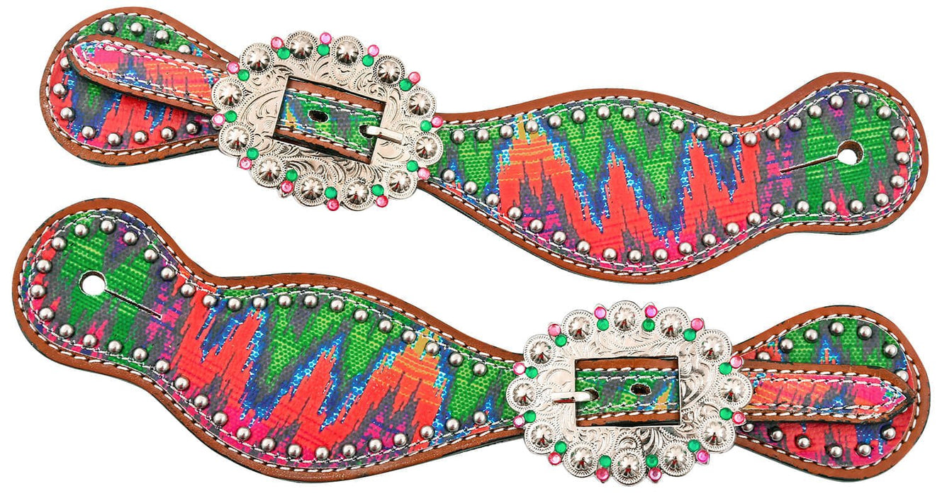 Showman Chevron Spur Straps - Jeffers - Horse Supplies > Horse Tack > Stirrups