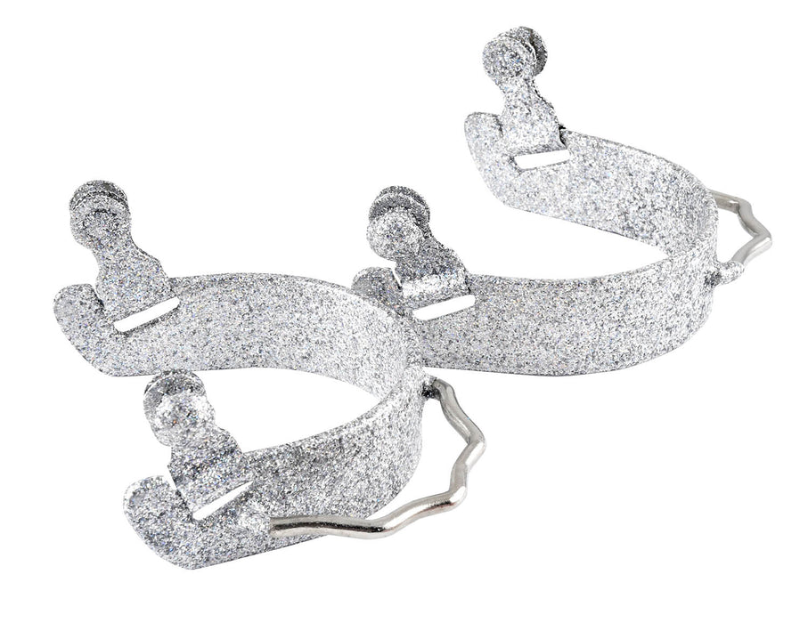 Showman Glitter Epoxy Aluminum Bumper Spurs - Jeffers - Horse Supplies > Horse Tack > Stirrups